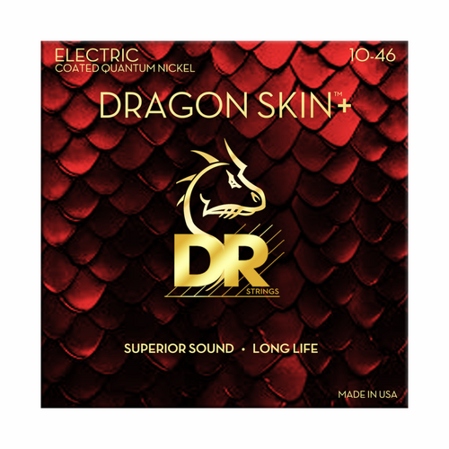 DR Dragon Skin+ Electric Guitar Strings 10-46