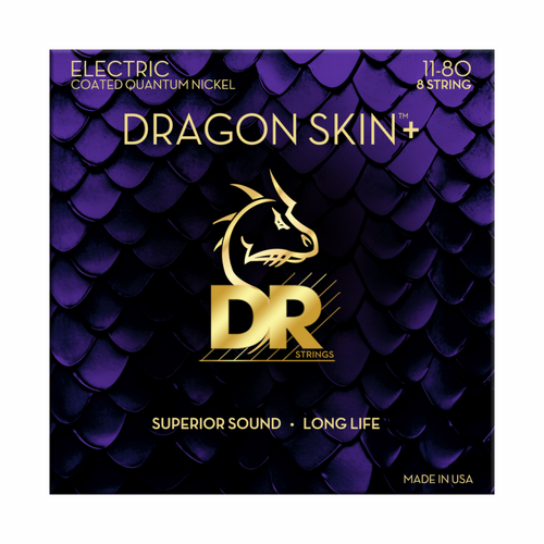 DR Dragon Skin+ Electric Guitar 8 String 11-80 Strings