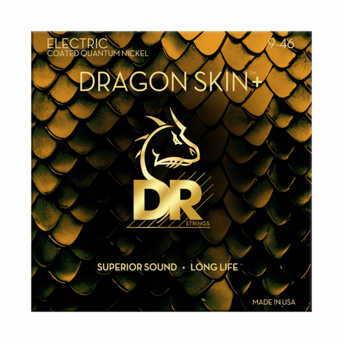 DR Dragon Skin+ Electric Guitar Strings 9-46