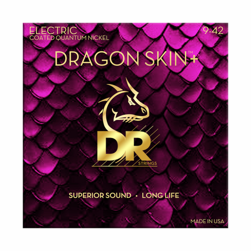 DR Dragon Skin+ Electric Guitar Strings 9-42