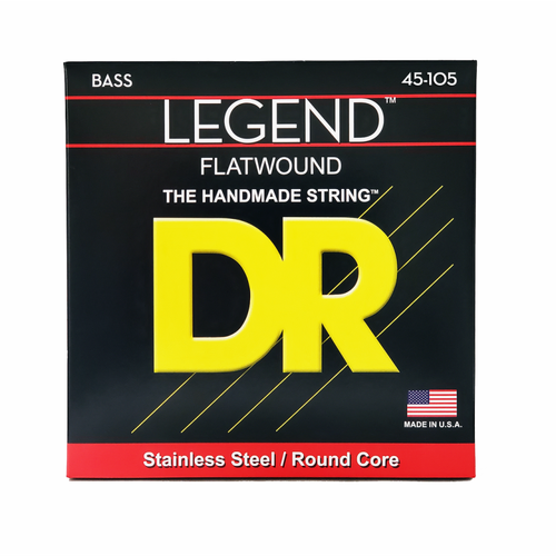 DR Legend Polished Flatwound Stainless Steel Bass Strings Medium 45-105