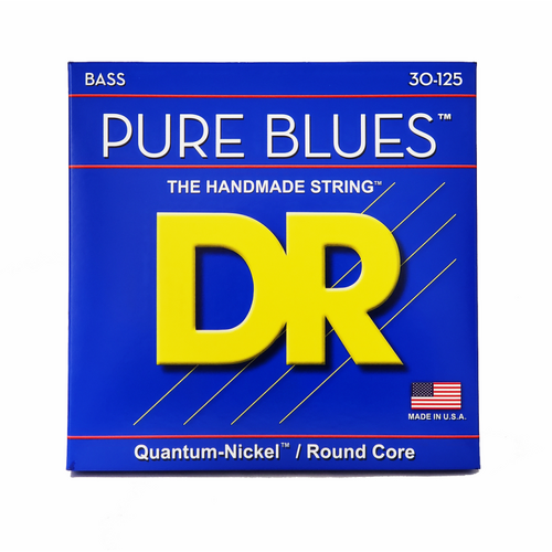 DR Pure Blues Quantum Nickel Bass Strings 6-String Medium 30-125