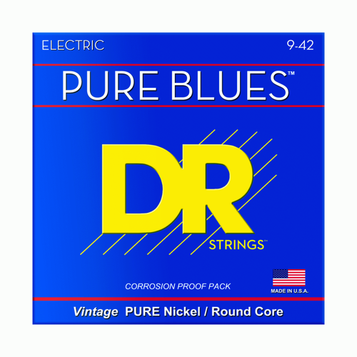 DR Pure Blues Light Nickel Electric Guitar Strings 9-42