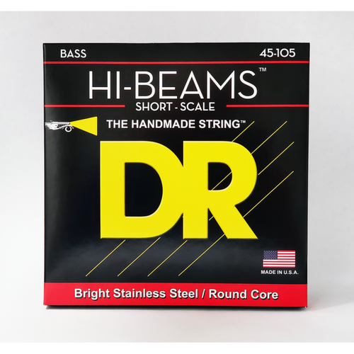 DR Hi-Beam Stainless Steel Medium Bass Strings 45-105 Short Scale