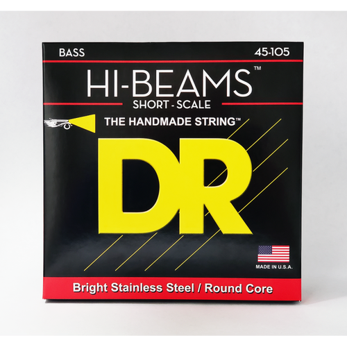 DR Hi-Beam Stainless Steel Bass Strings Medium 45-105 Short Scale