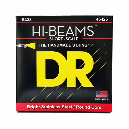 DR Hi-Beam Stainless Steel Bass Strings 5-String Medium 45-125 Short Scale