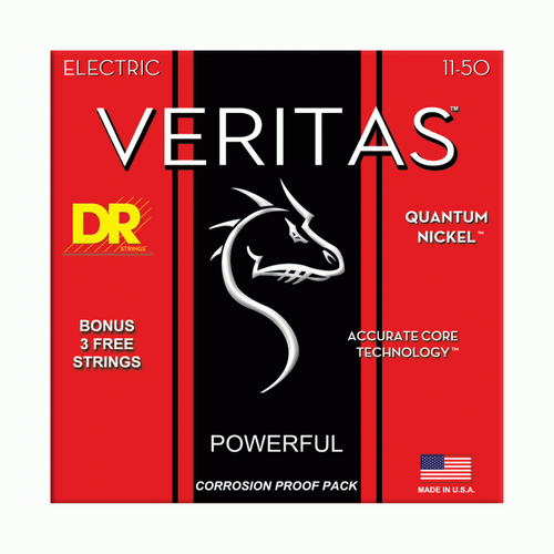 DR Veritas Coated Core Electric Guitar Strings Heavy 11-50