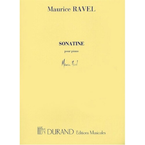 Ravel - Sonatine For Piano Book
