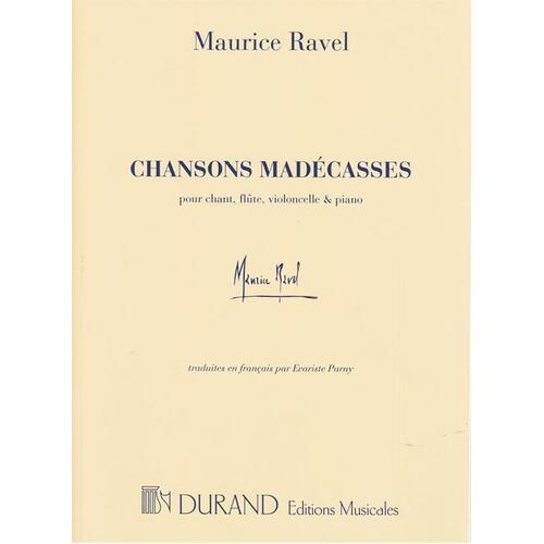 Chansons Madecasses Voice/Flute/Cello/Piano Score/Parts Book
