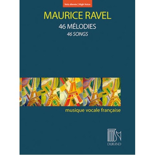 Ravel - 46 Melodies High Voice (Softcover Book)