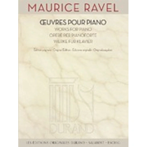 Maurice Ravel Works for Piano - Piano Solo Edition by Salabert, 1 Page