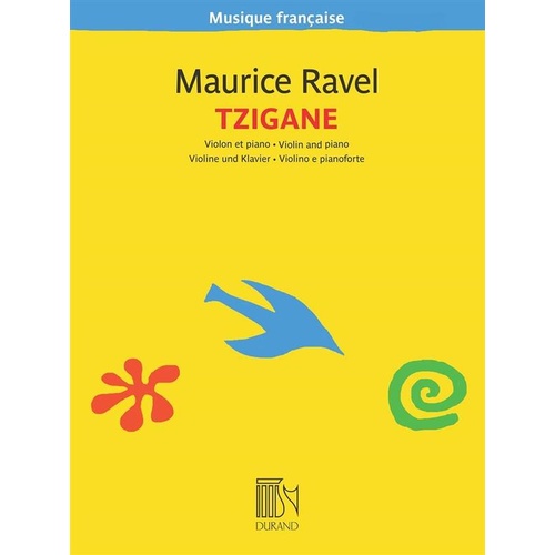 Ravel - Tzigane For Violin/Piano Book
