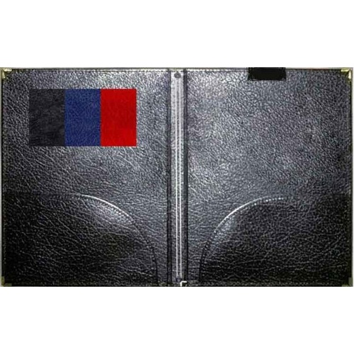 Leatherette Choral Folio 9 x 12 with Strings and Pencil Loop Red