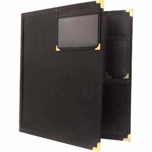 Band Folder 12X14 Window And Pencil Pocket Black (Folder) Book