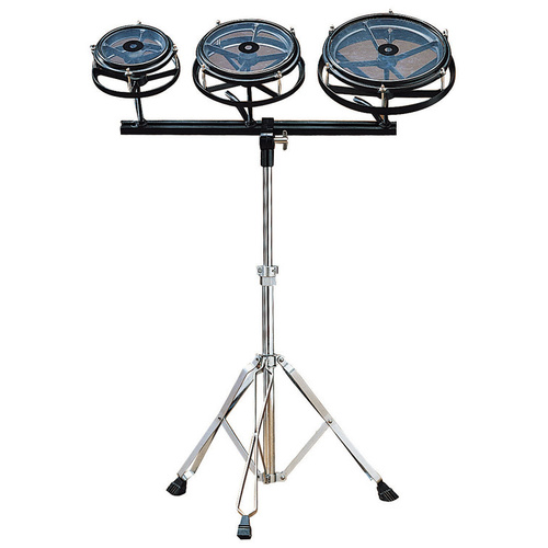 Opus Percussion Roto Tom 3-Piece Set with Stand - 6", 8", and 10" Toms