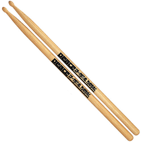 Peace "Metal Maniac" Hickory Wood 2B Drum Sticks with Wood Tip (1-Pair)