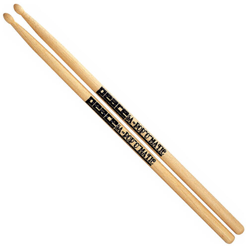 Peace Pop-O-Matic Hickory Wood Tip 5A Drum Sticks - 1 Pair
