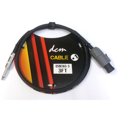 DCM DSBC165-3  3FT Speakon TO JACK Cable