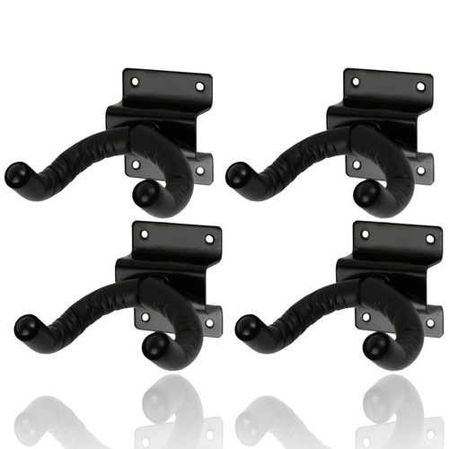 4 x CPK Guitar Wall Hangers, Screw mount lipped metal base, swivel head *NEW*