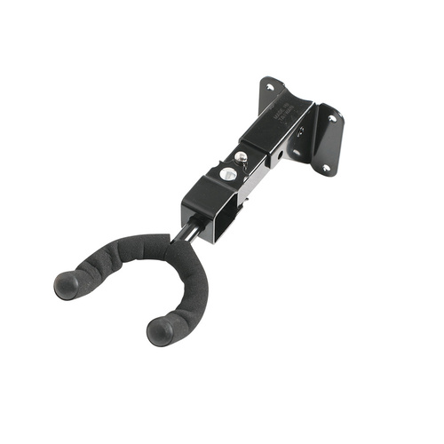 CPK Ukulele Wall Hanger Lipped Metal Base Swivel Head Screw Mount Black 