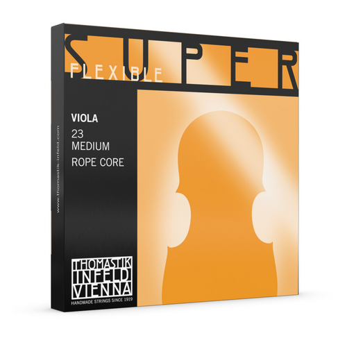 Thomastik Superflex Viola String Set 4/4 Medium - Steel Rope Core, Chrome Wound, Excellent Durability and Tuning Stability