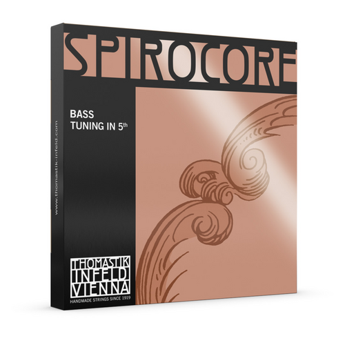 Thomastik Spirocore 5th String Set for Double Bass - 3/4 & 4/4 Sizes, Medium Gauge, Spiral Core, Chrome Wound