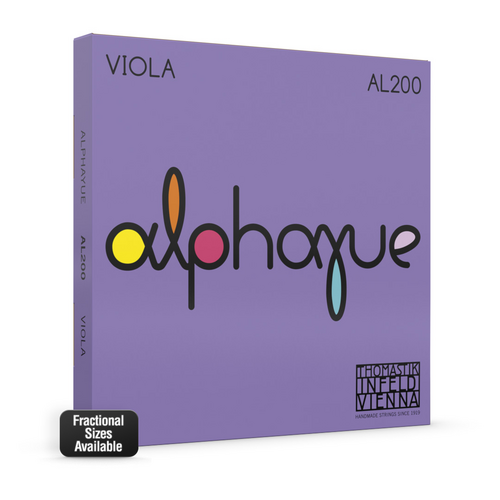 Thomastik AL200.1/8 Alphayue Viola Strings Set 1/8 Size (11") - Medium Synthetic Core