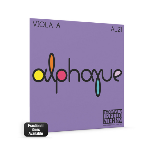 Thomastik AL21Q Alphayue Viola 'A' String 1/4 Size (12") - Synthetic Core, Chrome Wound, Medium Gauge