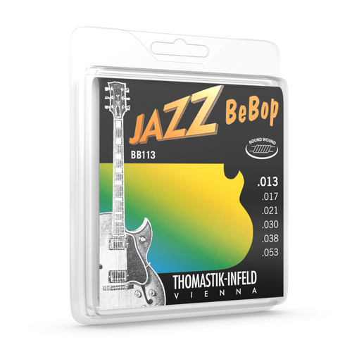 Thomastik BB113 Bebop Roundwound Guitar String Set 13-53 for Jazz Guitar