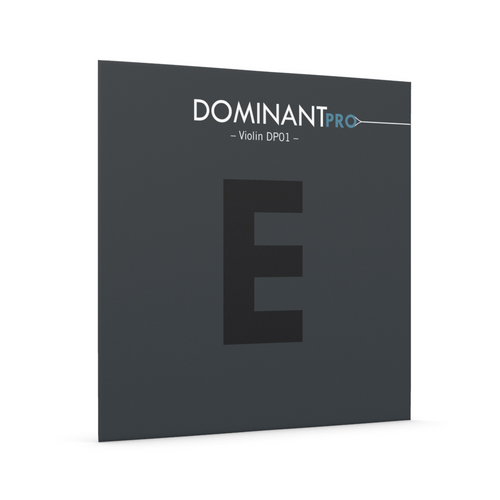 Thomastik DP01 Dominant Pro E Violin String, 4/4 Medium, Carbon Steel, Tin Plated, 0.265 mm, Removable Ball End