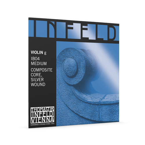 Thomastik IB04 Infeld Blue Violin G String 4/4 Medium Composite Core Silver Wound