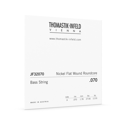 Thomastik JF32070 Jazz Flatwound Electric Bass A String 32" Scale Nickel Flat Wound Roundcore