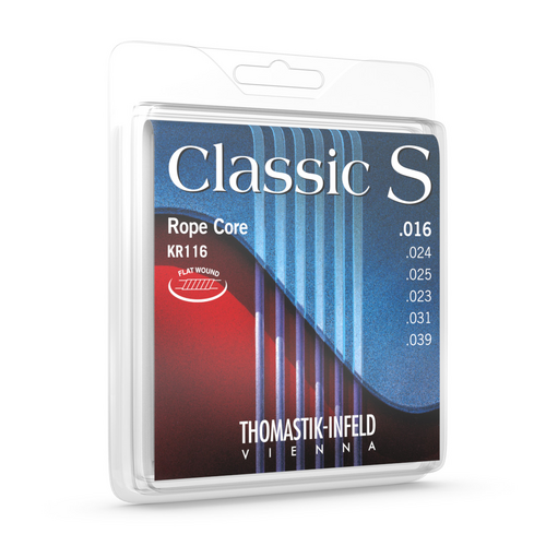 Thomastik KR116 Ropecore Flatwound Classical Guitar Strings 16/39