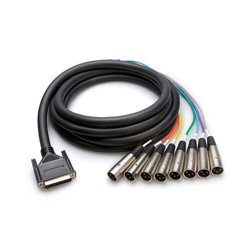 Hosa Balanced Snake 8 x XLR Male to DB25 Cable