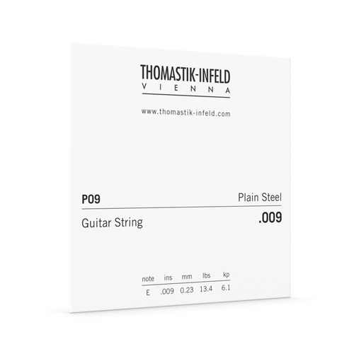 DTP09G Thomastik .009 Single String Plain Brass Plated Steel for Acoustic Guitar