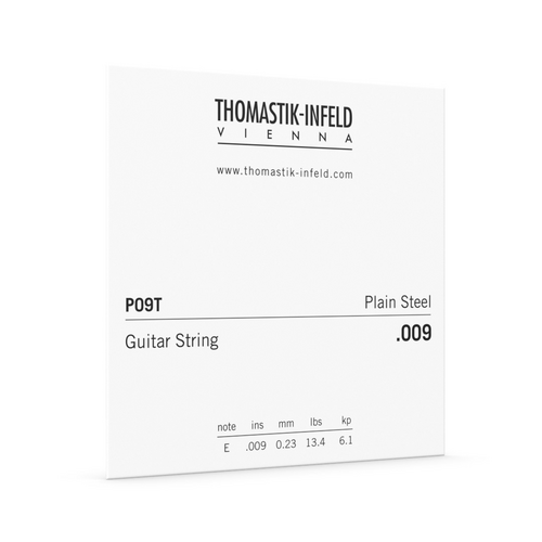 Thomastik DTP09T .009 Plain Tin Plated Steel Single String for Acoustic Guitar