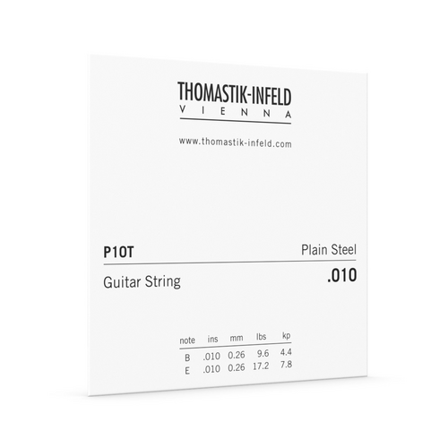 Thomastik .010 Single String Plain Tin Plated Steel Guitar String