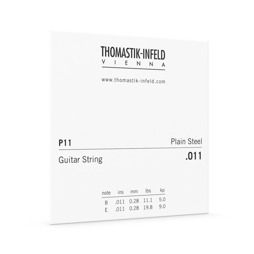 Thomastik DTP11 .011 Plain Brass Plated Steel String for Acoustic Guitar