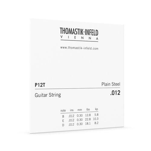 Thomastik .012 Plain Tin Plated Steel Single Guitar String