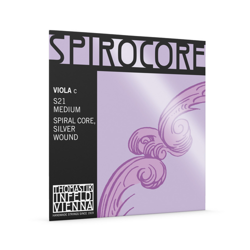 Thomastik S21 Spirocore Viola 'C' Silver String 4/4 - Spiral Core, Silver Wound, Light/Medium/Heavy Gauges Available