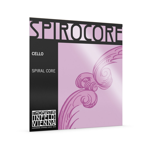 Thomastik S30 Spirocore Cello 'C' Silver String - Medium Gauge, Spiral Core, Chrome Wound, for 4/4 Cello, Length 70cm