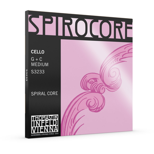 Thomastik S3233 Spirocore Cello 'G' & 'C' Tungsten String Twin Pack - Medium