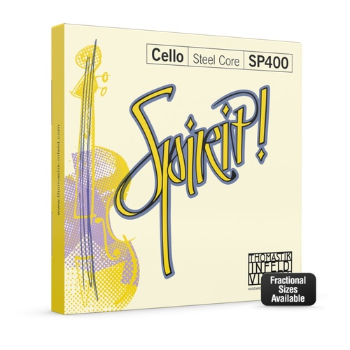 Thomastik SP400H Spirit Cello 1/2 Medium String Set - 60cm Vibrating Length