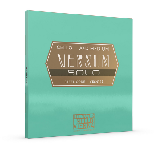 Thomastik VES4142 Versum Solo Cello String Twin Pack - A & D Strings, Medium Gauge