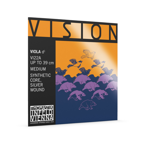 Thomastik Vision D String Viola Silver Wound 4/4 Medium DTVI22A