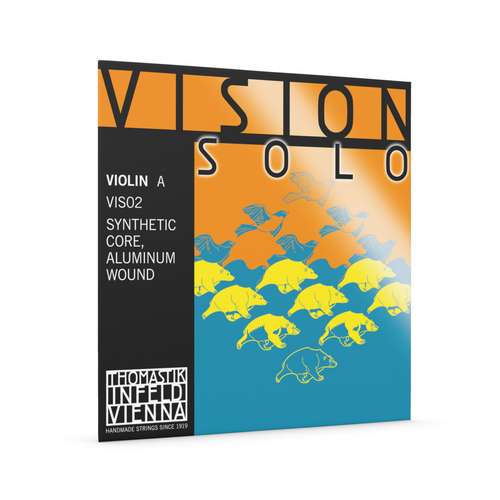 Thomastik Vision Solo Violin A String 4/4 Medium Synthetic Core Aluminum Wound