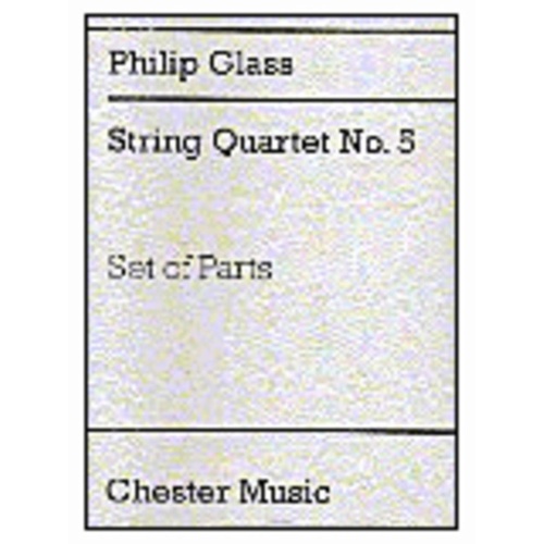 Glass - String Quartet No 5 Parts (Set Of Parts) Book
