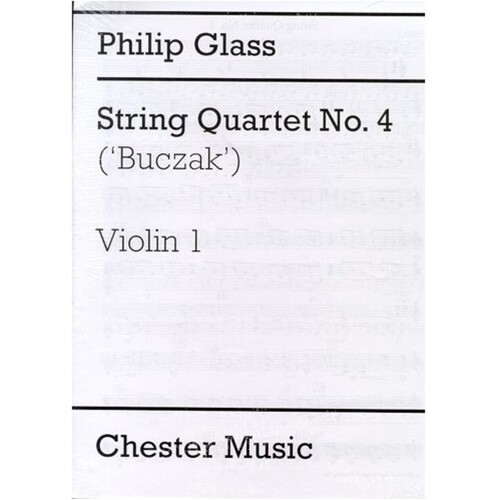 Glass - String Quartet No 4 Buczak Parts (Set Of Parts) Book