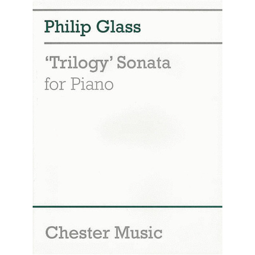 Glass - Trilogy Sonata For Piano (Softcover Book)