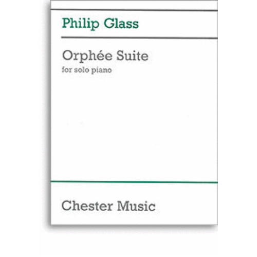 Glass - Orphee Suite For Solo Piano (Softcover Book)